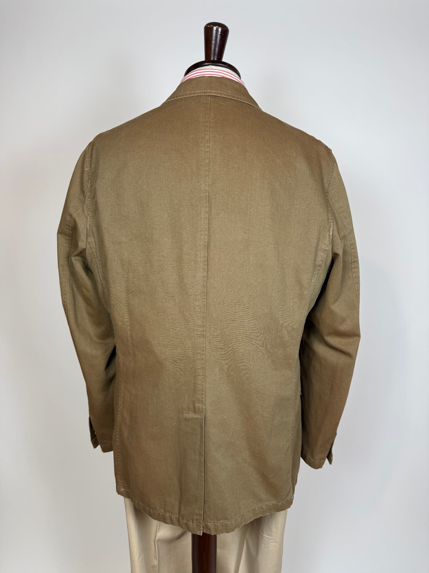 Giacca stile militare/sahariana in tela di cotone (nuova) - tg. 54