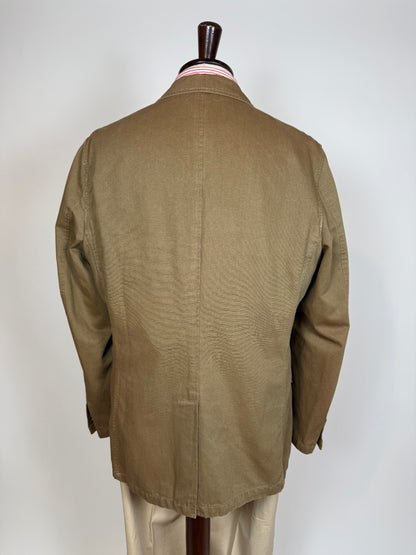 Giacca stile militare/sahariana in tela di cotone (nuova) - tg. 54
