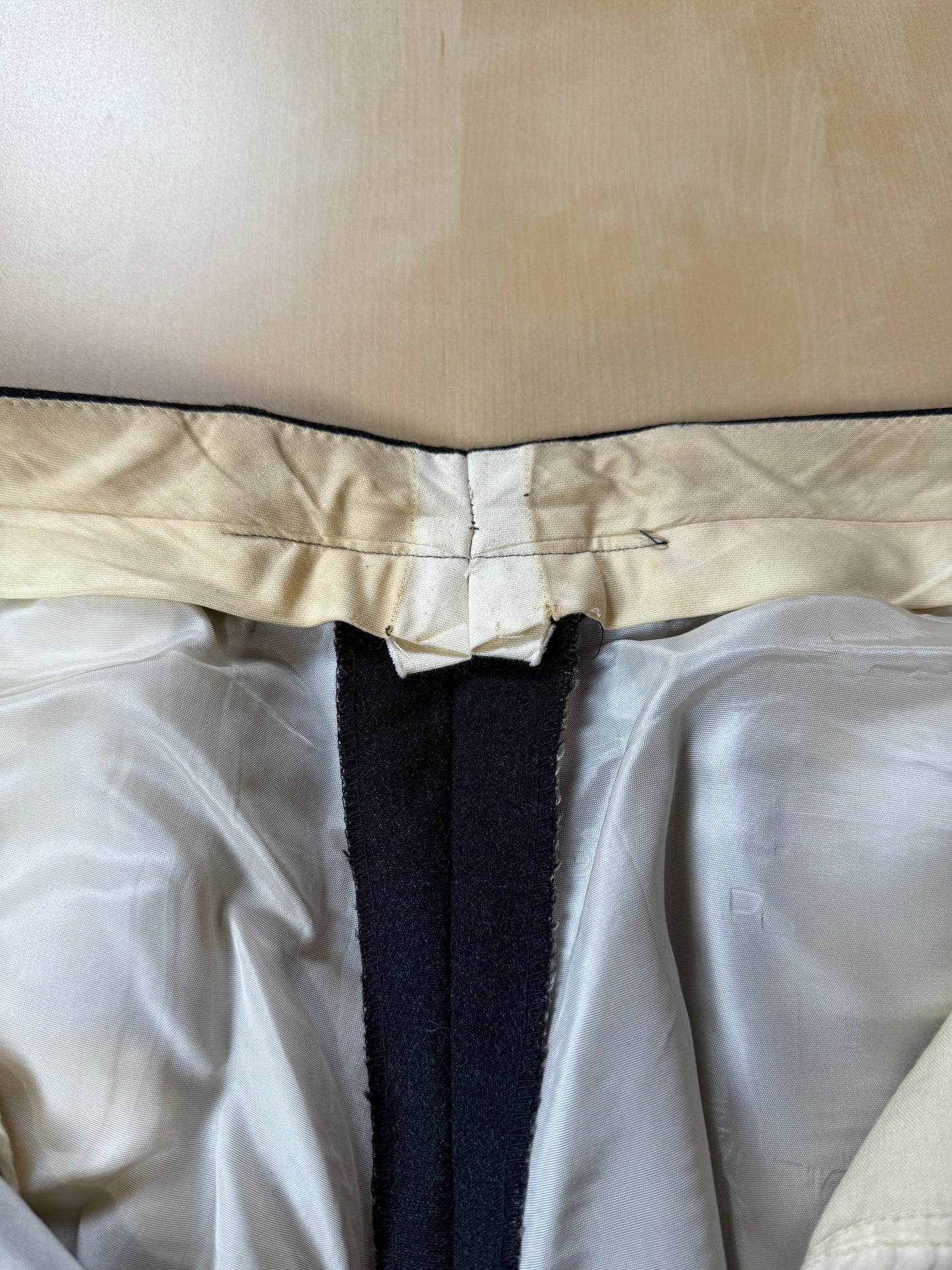 Completo doppiopetto anni ‘70/‘80 flanella antracite - tg. 52