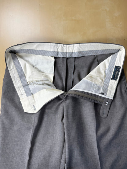 Pantaloni fresco lana grigio medio anni '80 - tg. 52/54