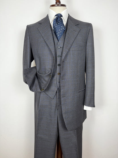 Completo 3 pezzi sartoriale principe di Galles - tg. 50