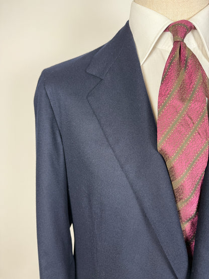 Giacca sartoriale in flanella blu - tg. 54/56 drop basso