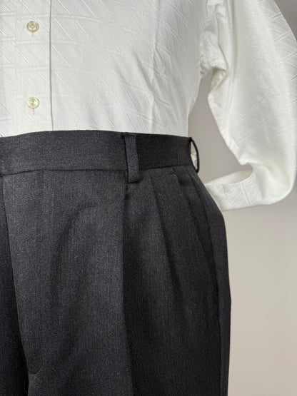 Pantaloni flanella pettinata grigio antracite - tg. 52