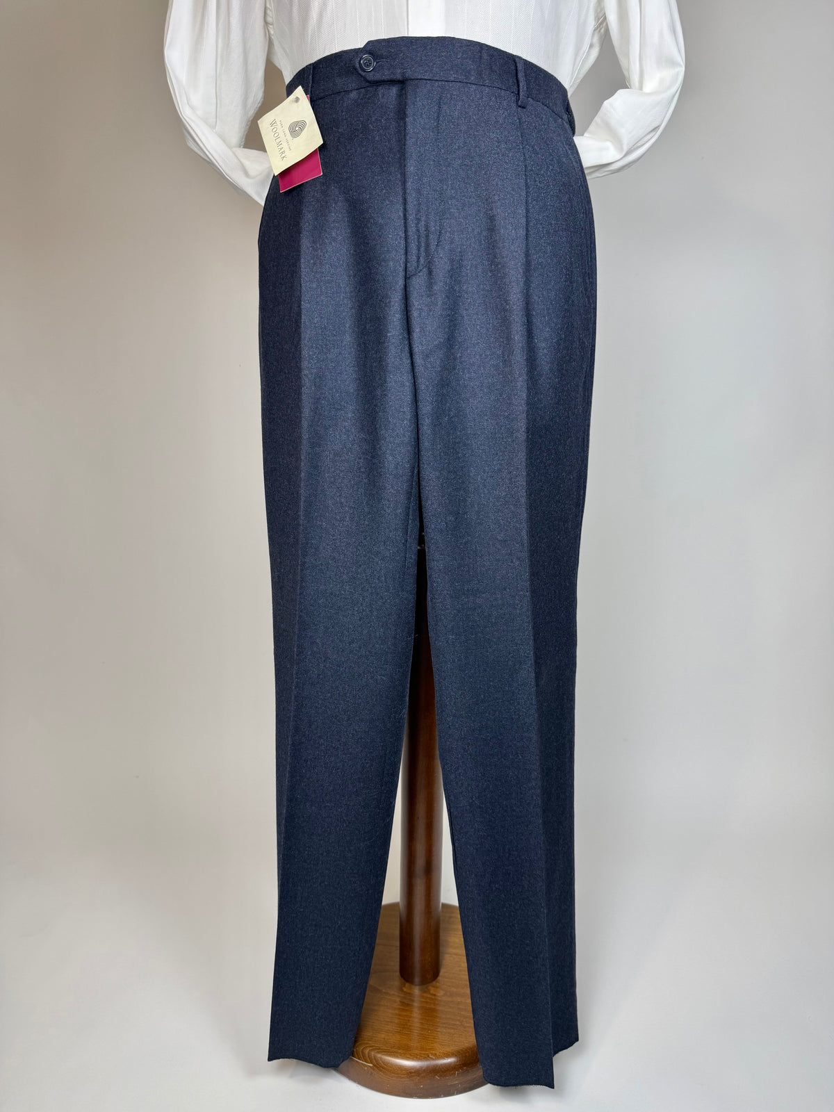 Pantaloni flanella blu notte anni '90 (NOS) - tg. 50