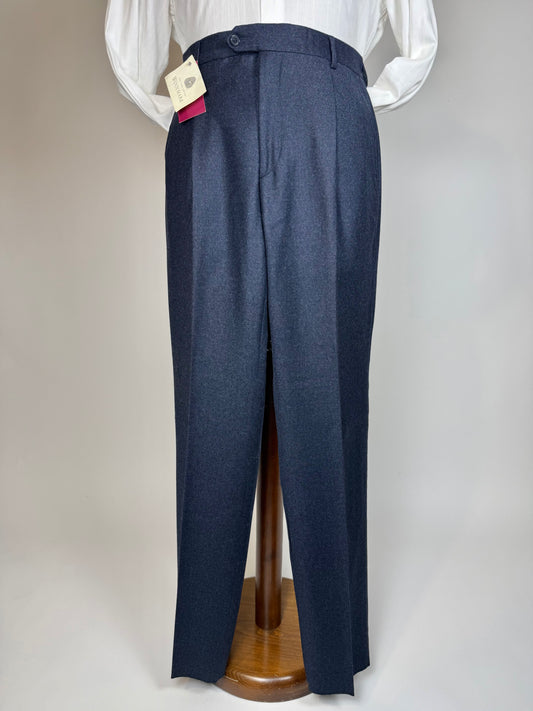Pantaloni flanella blu notte anni '90 (NOS) - tg. 50