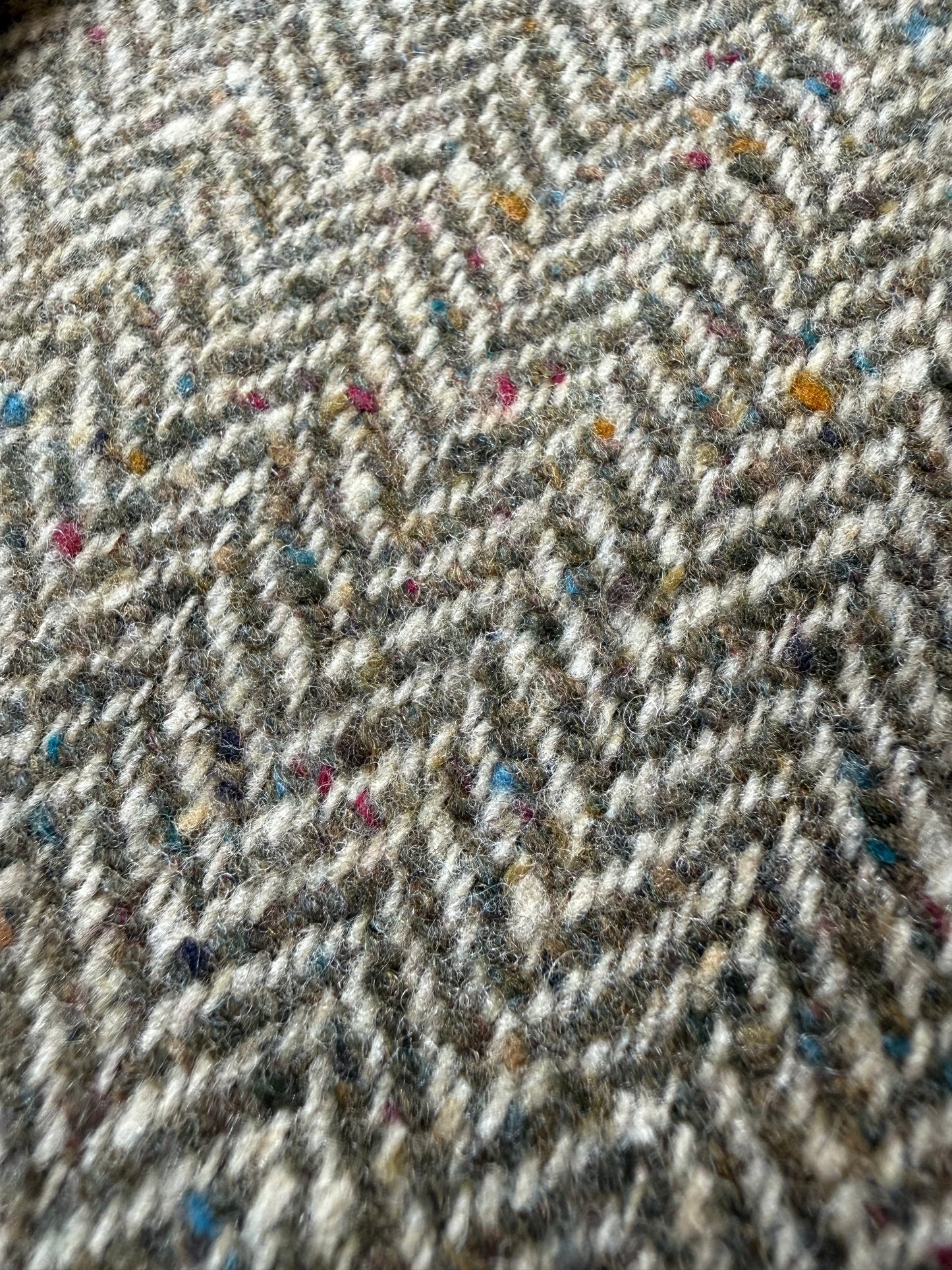 Giacca anni '90 donegal tweed salvia - tg. 52
