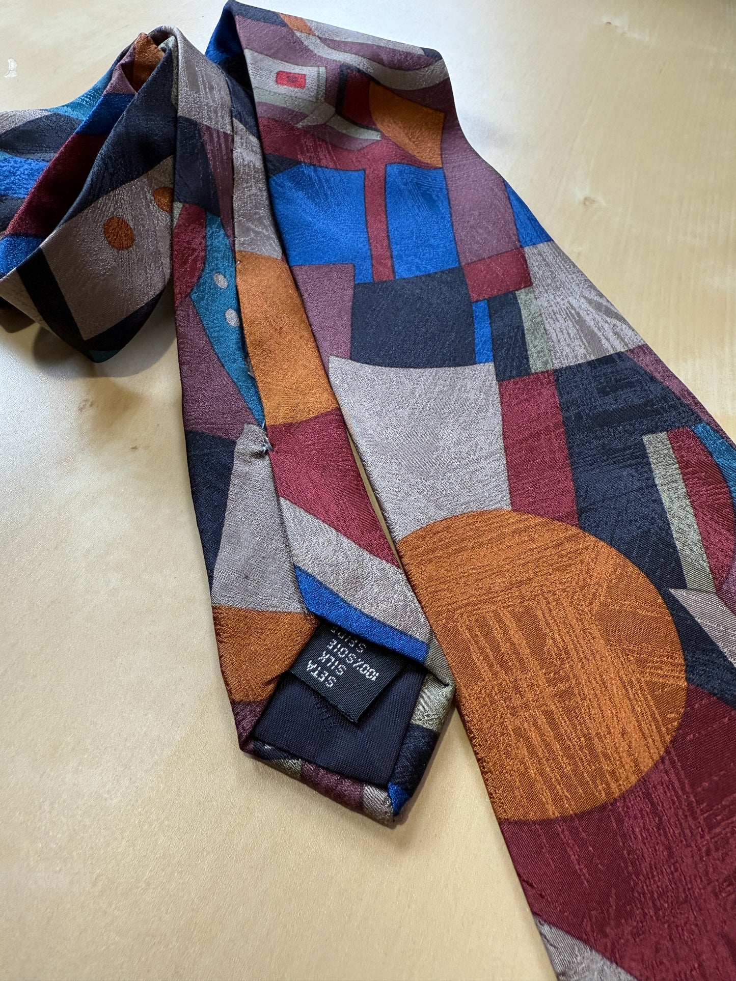 Cravatta Renoma stampa astratta jacquard