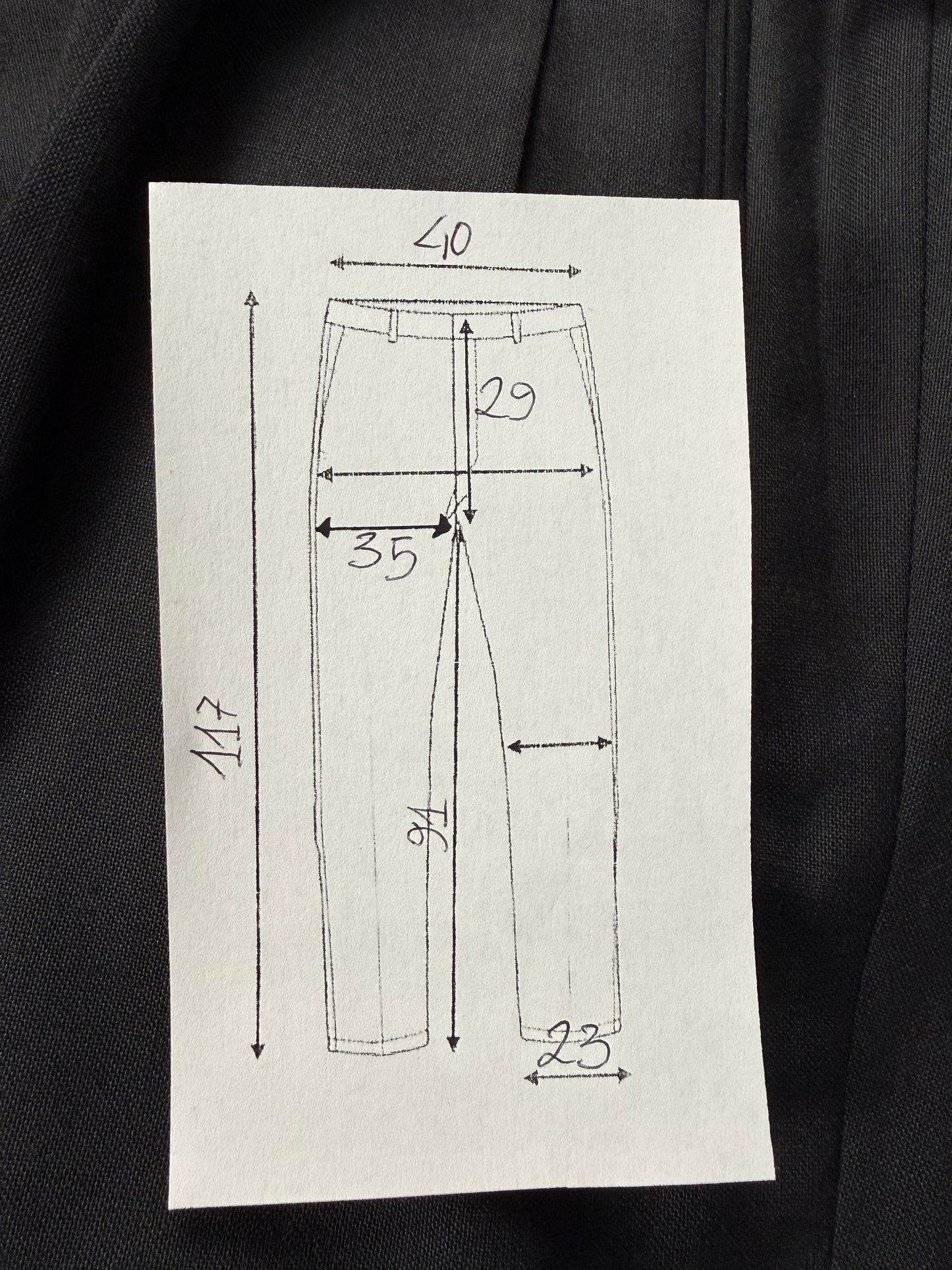 Pantaloni fresco lana blu notte anni '80 (NOS) - tg. 46