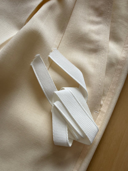 Pantaloni Pierre Cardin fresco lana avorio anni ‘80 (NOS) - tg. 50