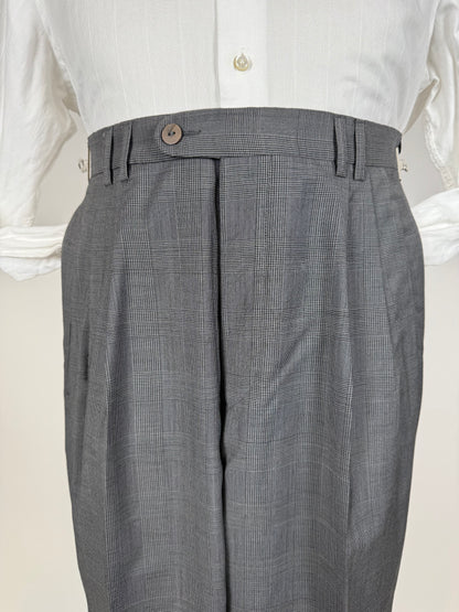 Pantaloni fresco lana principe di Galles anni '80 NOS - tg. 44/46