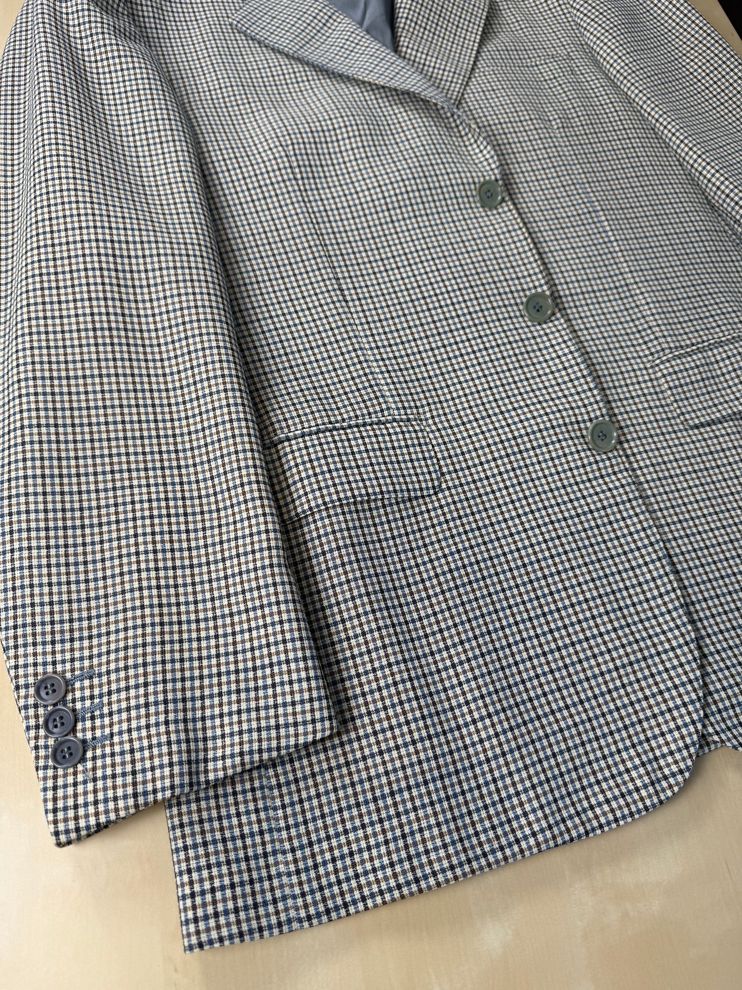 Giacca estiva Pierre Cardin anni '90 super twist quadretti - tg. 50