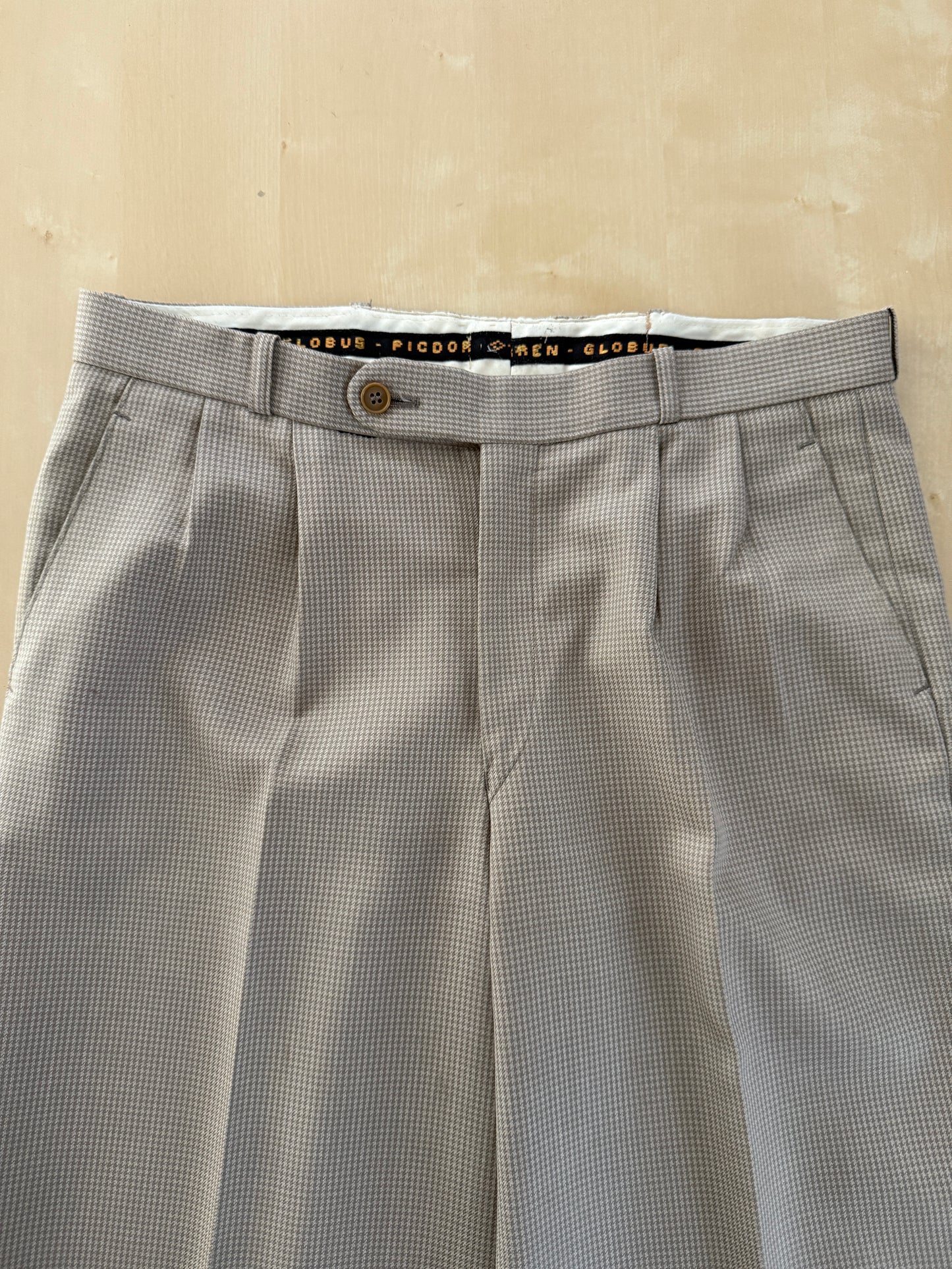 Pantaloni flanella pettinata pied-de-poule - tg. 48