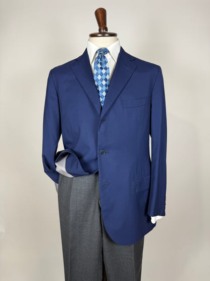 Giacca sartoriale in fresco lana blu - tg. 50/52