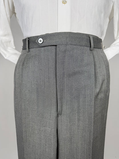 Completo 3 pezzi anni '70 herrigbone grigio - tg. 44