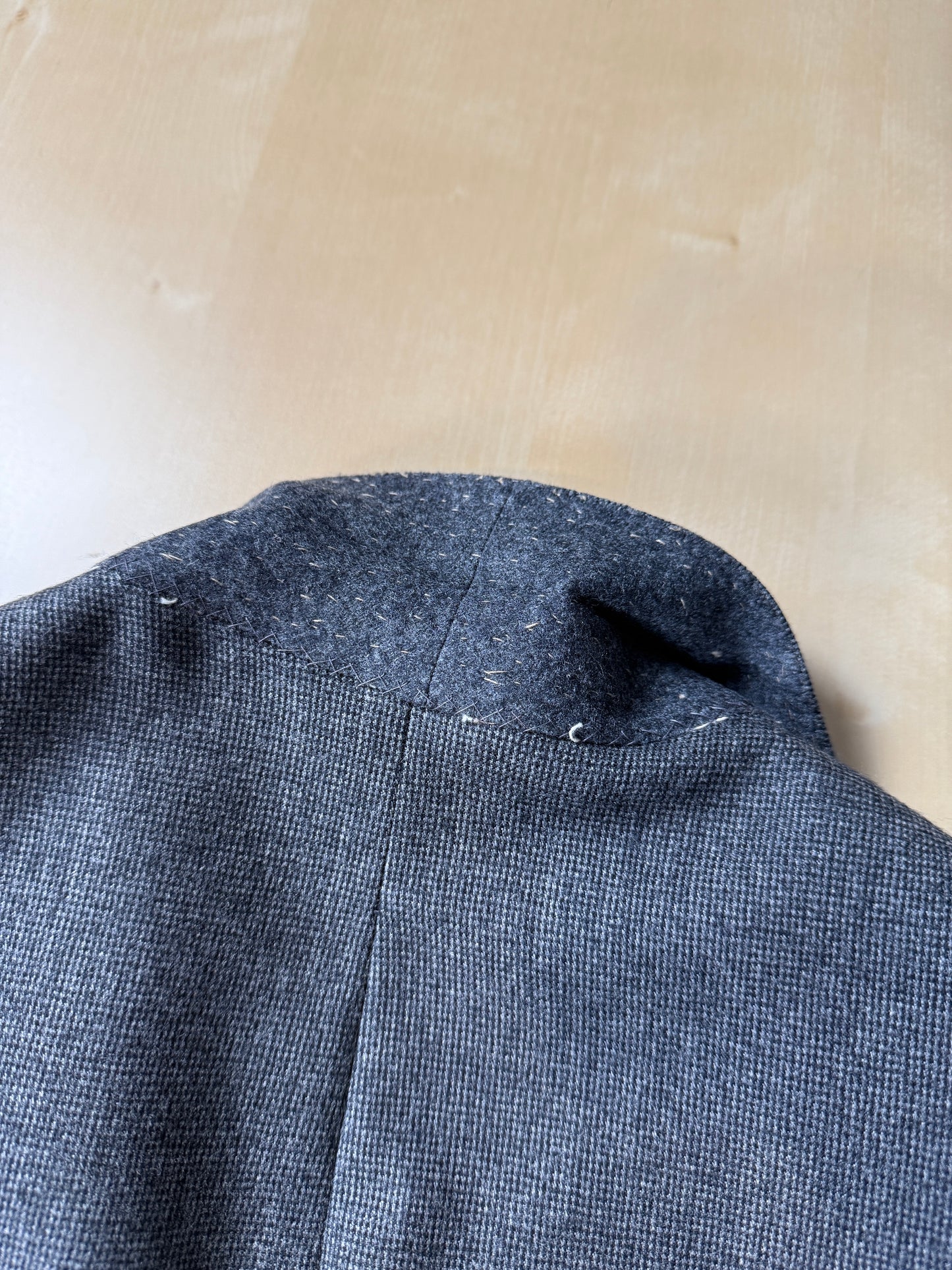 Completo sartoriale flanella grigia anni ‘60/‘70 - tg. 50