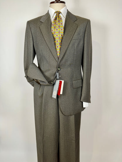 Completo anni ‘80 in covert verde/cachi (NOS) - tg. 48