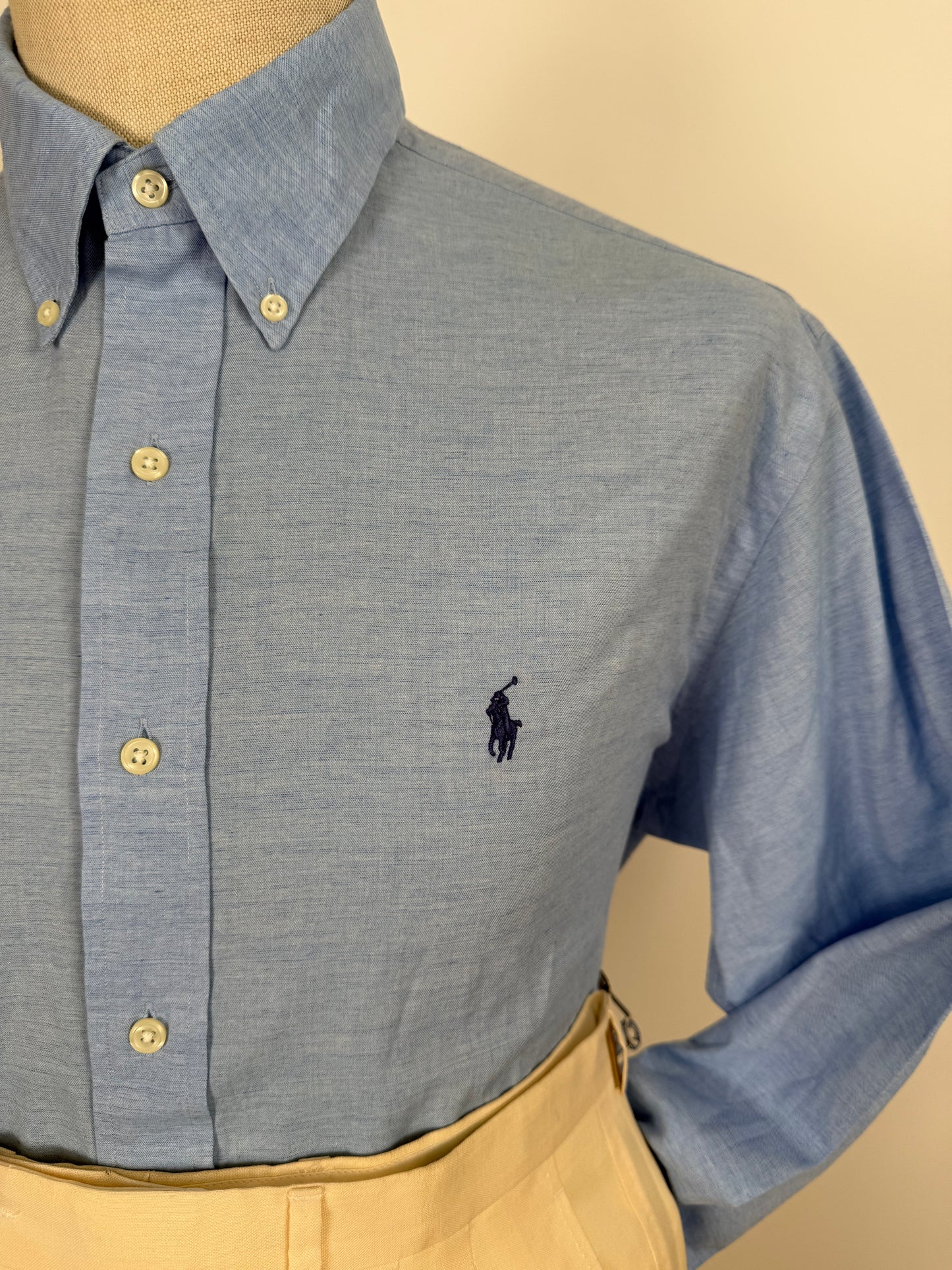 Camicia Ralph Lauren Ellington celeste - L collo 42