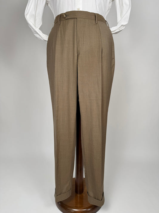 Pantaloni Rota fresco lana marrone tabacco - tg. 50