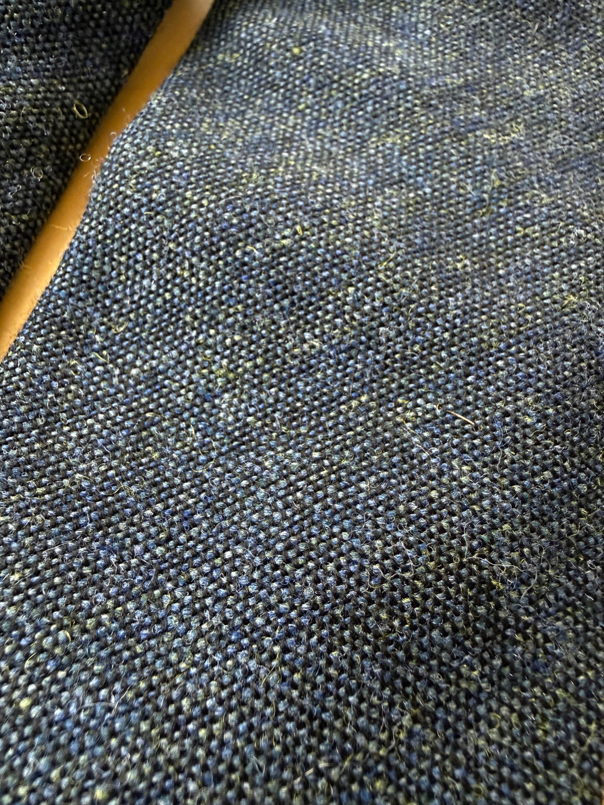Cravatta De Paz donegal tweed blu