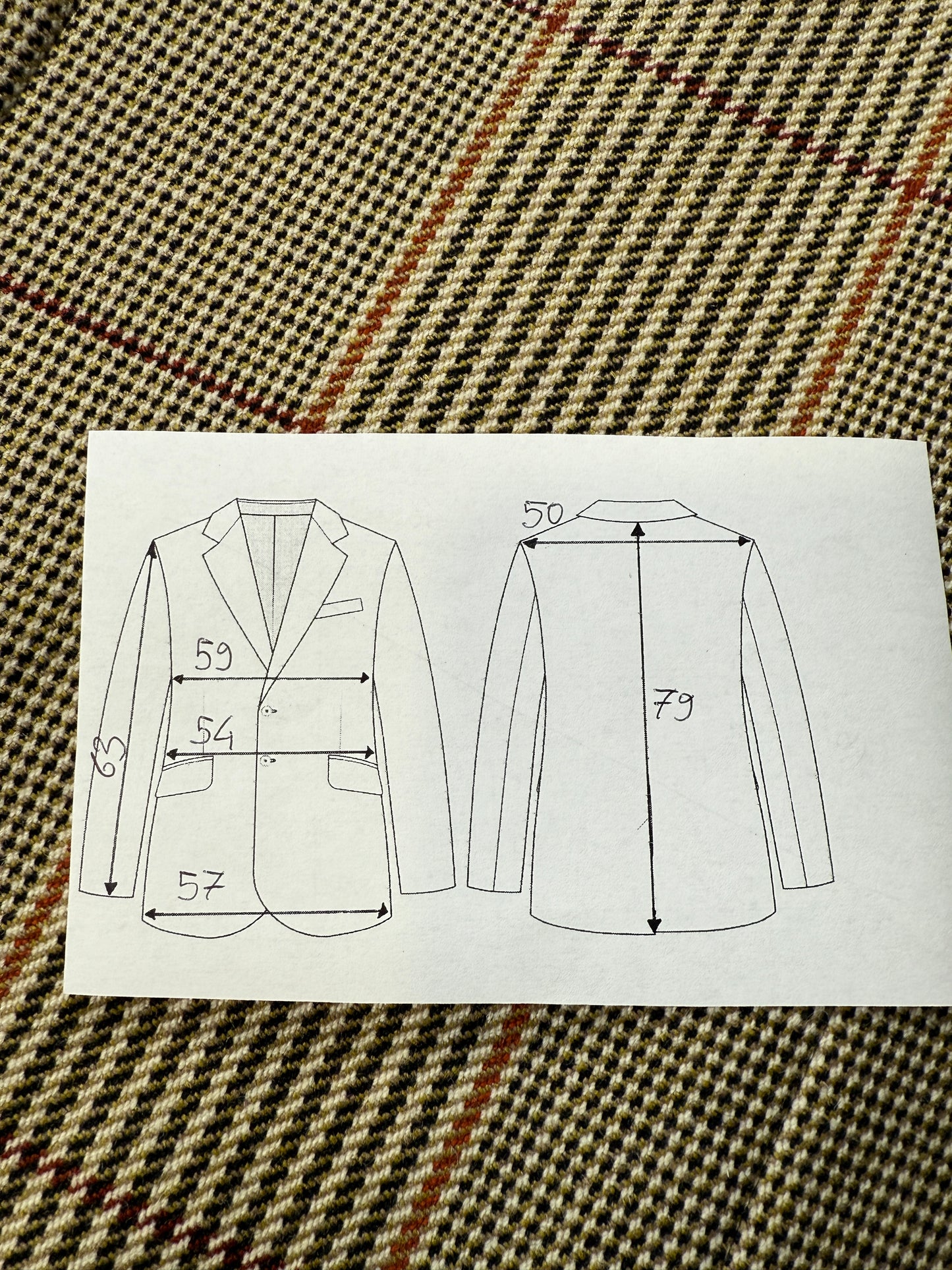 Giacca Caruso in Yorkshire tweed a quadri - tg. 52/54