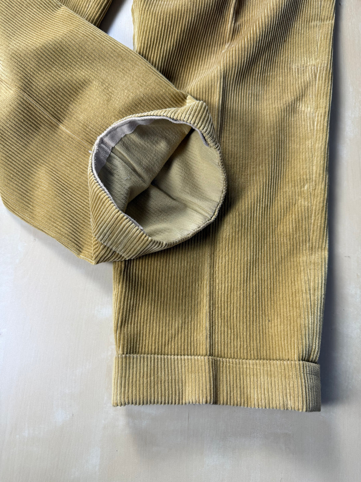 Pantaloni De Paz velluto a coste senape - tg. 50
