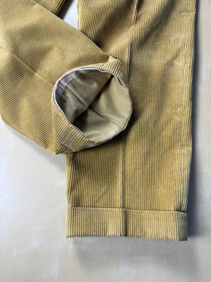 Pantaloni De Paz velluto a coste senape - tg. 50