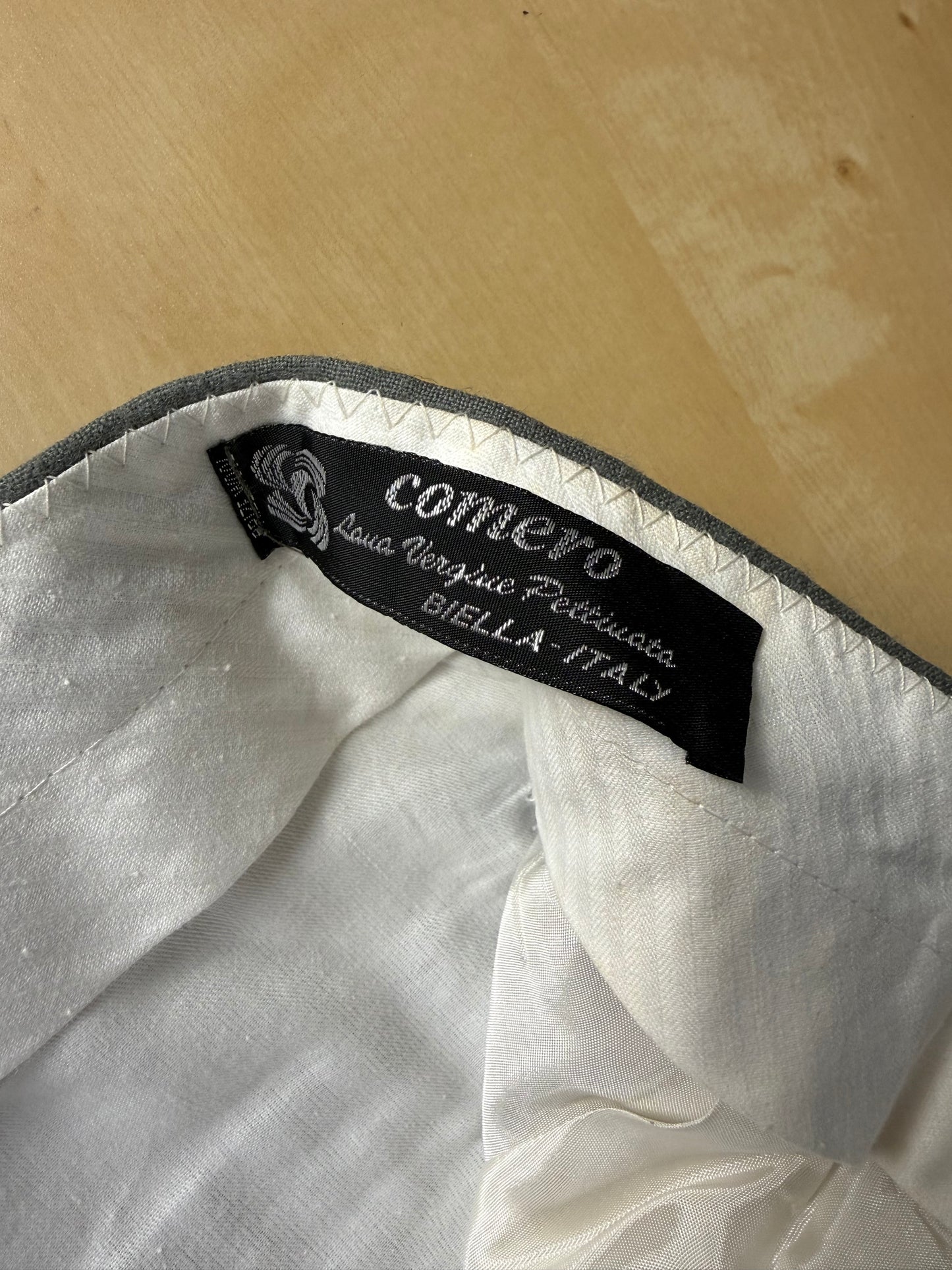 Pantaloni fresco lana verde salvia anni '80 (NOS) - tg. 44/46