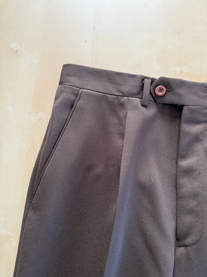 Pantaloni anni ‘70/‘80 twill pettinato marrone - tg. 42/44