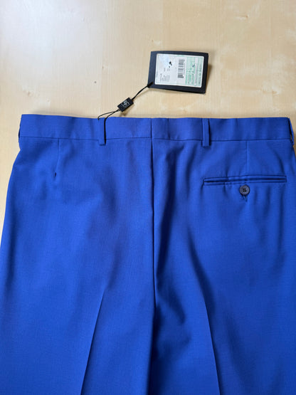 Pantaloni fresco lana blu china anni '80 (NOS) - tg. 50/52