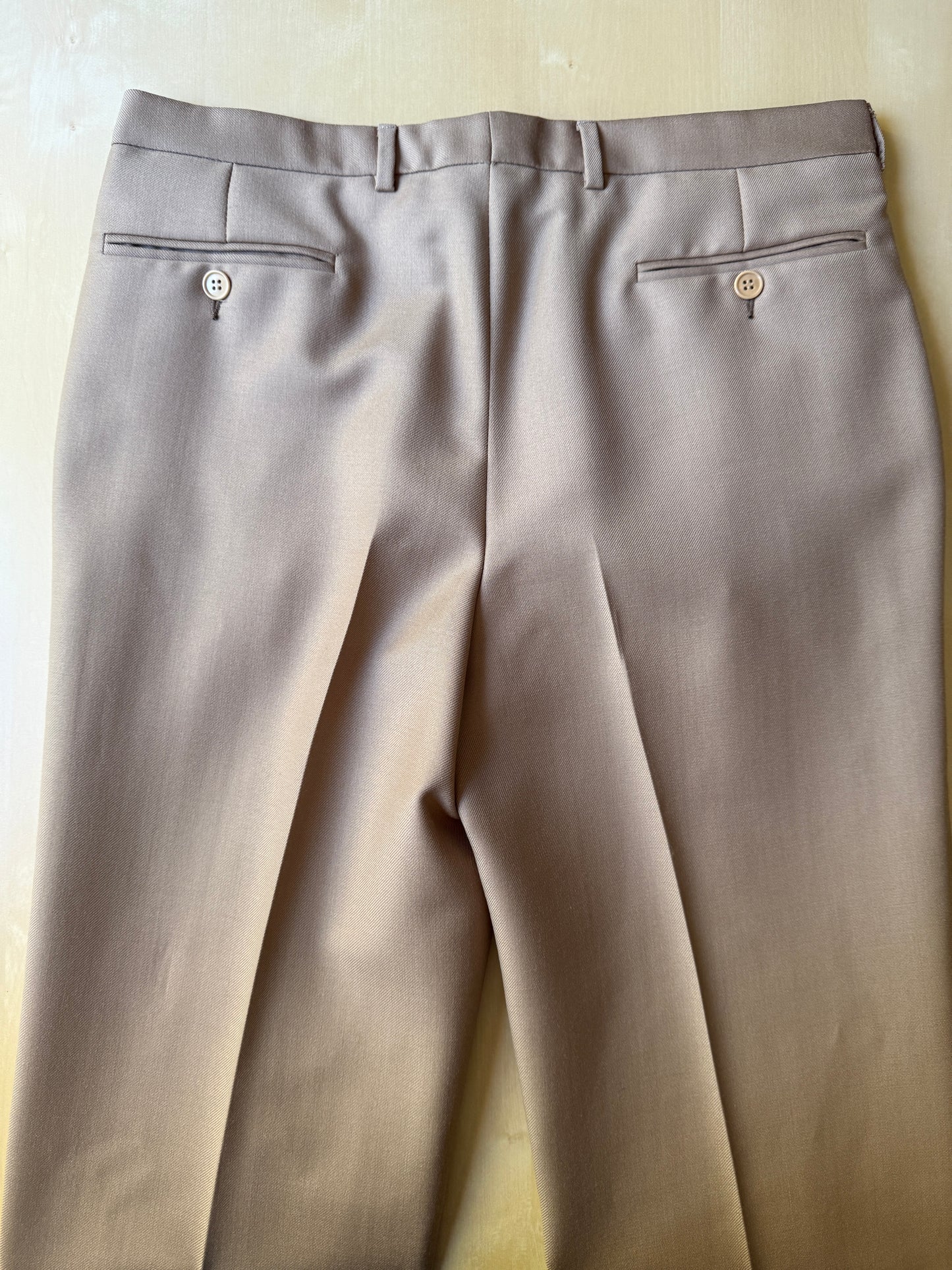 Completo Marzotto anni ‘70 in twill beige (NOS) - tg. 46/48
