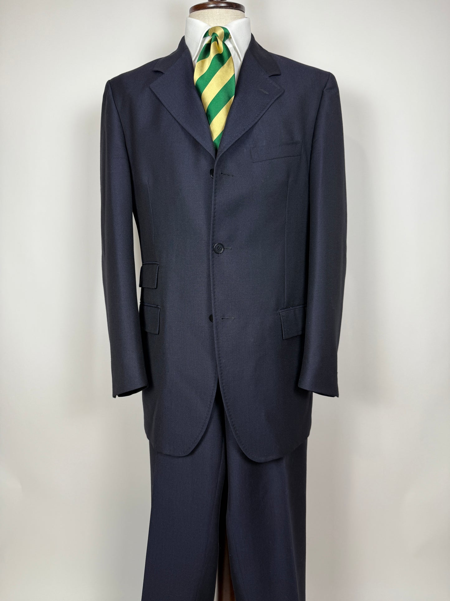 Completo blu tessuto Ermenegildo Zegna lana e mohair - tg. 56