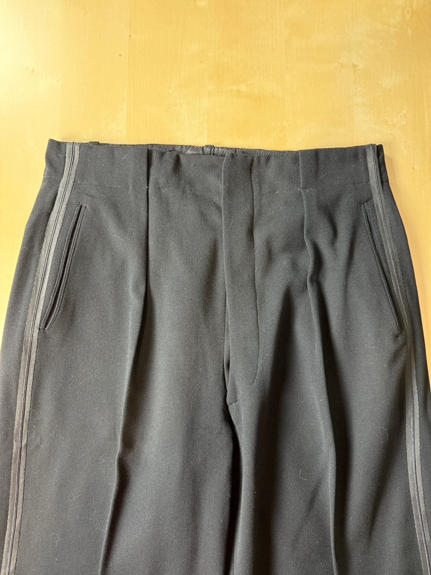 Smoking sartoriale anni ‘40/‘50 monopetto revers a lancia - tg. 46/48