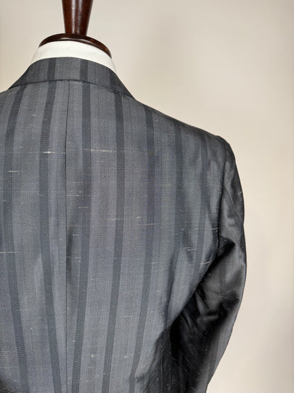 Giacca da smoking anni '80 in seta shantung - tg. 50