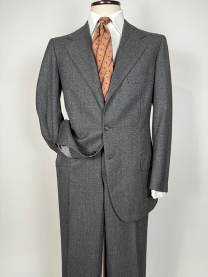 Completo sartoriale flanella grigia anni ‘60/‘70 - tg. 50