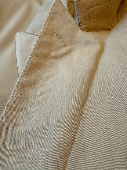 Completo doppiopetto Forall anni '70/'80 in twill beige (NOS) - tg.48