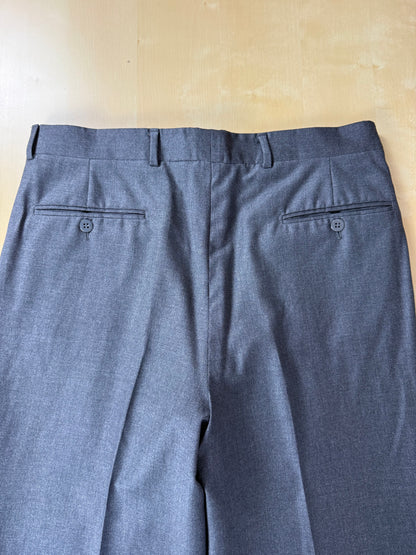 Pantaloni anni '80 flanella pettinata antracite - tg. 48/50