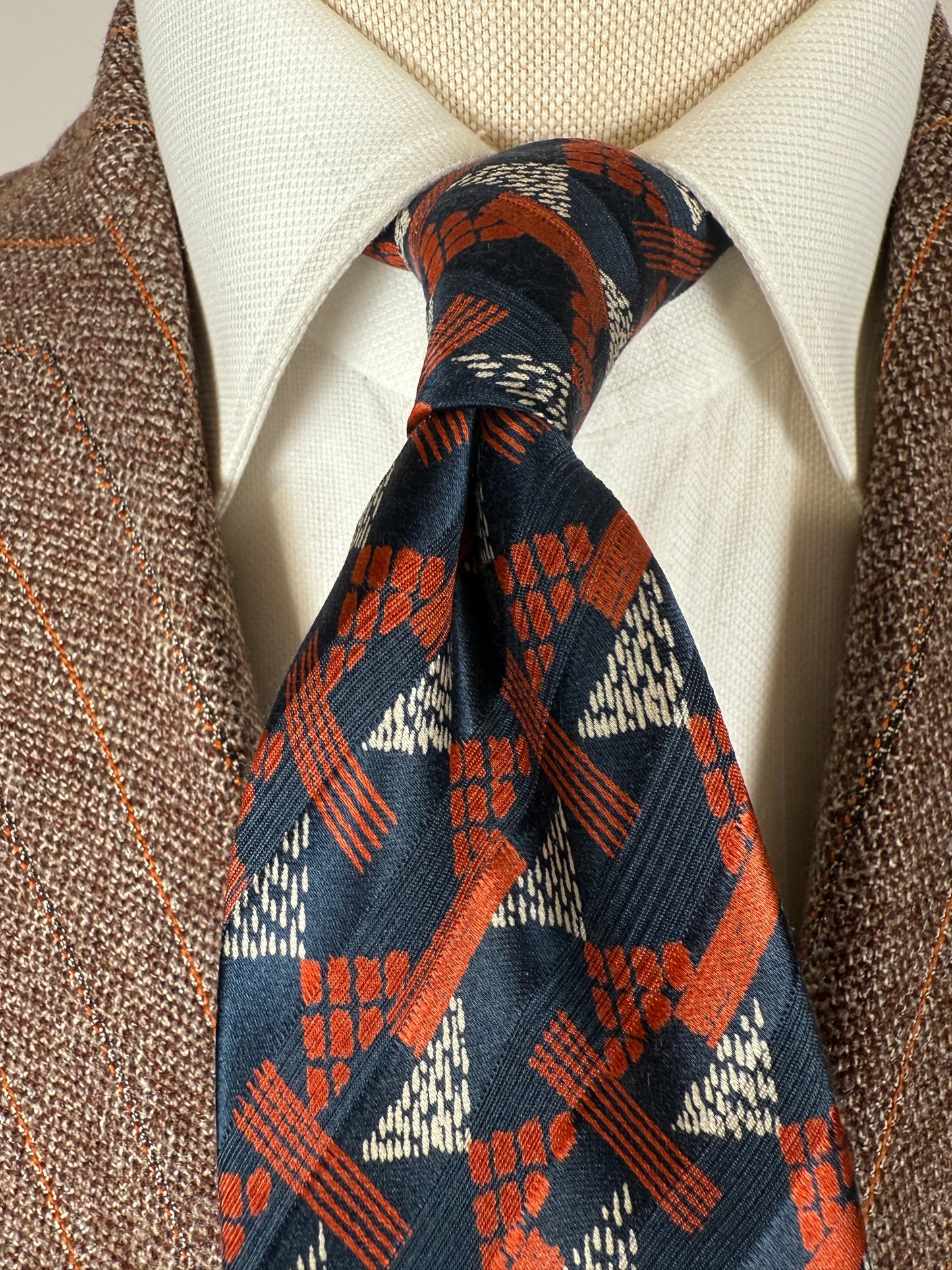 Cravatta Yves Saint Laurent anni ‘70 optical