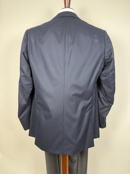 Giacca sartoriale in flanella blu - tg. 54/56 drop basso