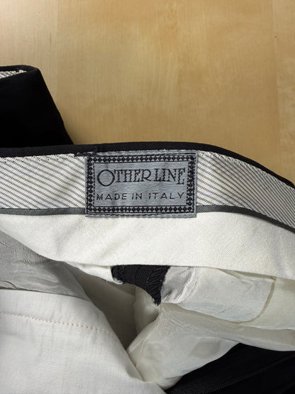 Pantaloni fresco lana blu notte anni '80 (NOS) - tg. 46