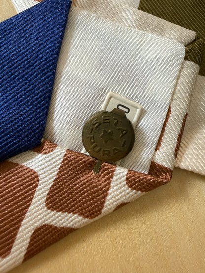 Cravatta anni ‘70 geometrica multicolore (nuova)