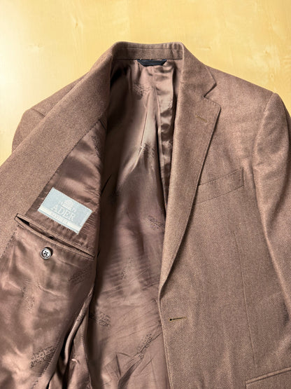 Giacca in puro cashmere Piacenza marrone spigato - tg. 48