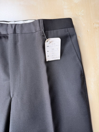 Pantaloni anni ‘70 twill pettinato marrone (NOS) - tg. 44