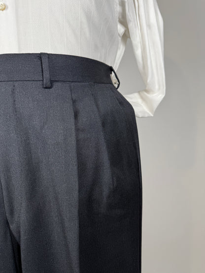 Completo Corneliani anni ‘90 flanella antracite - tg. 50/52