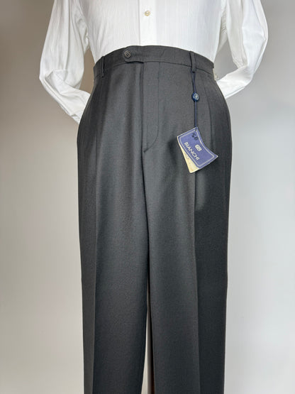 Pantaloni flanella verde scuro anni '80 (NOS) - tg. 48/50