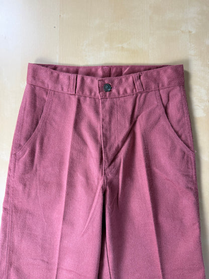 Jeans Rifle anni '70 rosa corallo a zampa (NOS) - tg. 36/38 (XXS)