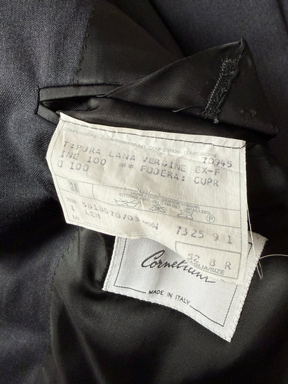 Completo Corneliani anni ‘90 flanella antracite - tg. 50/52