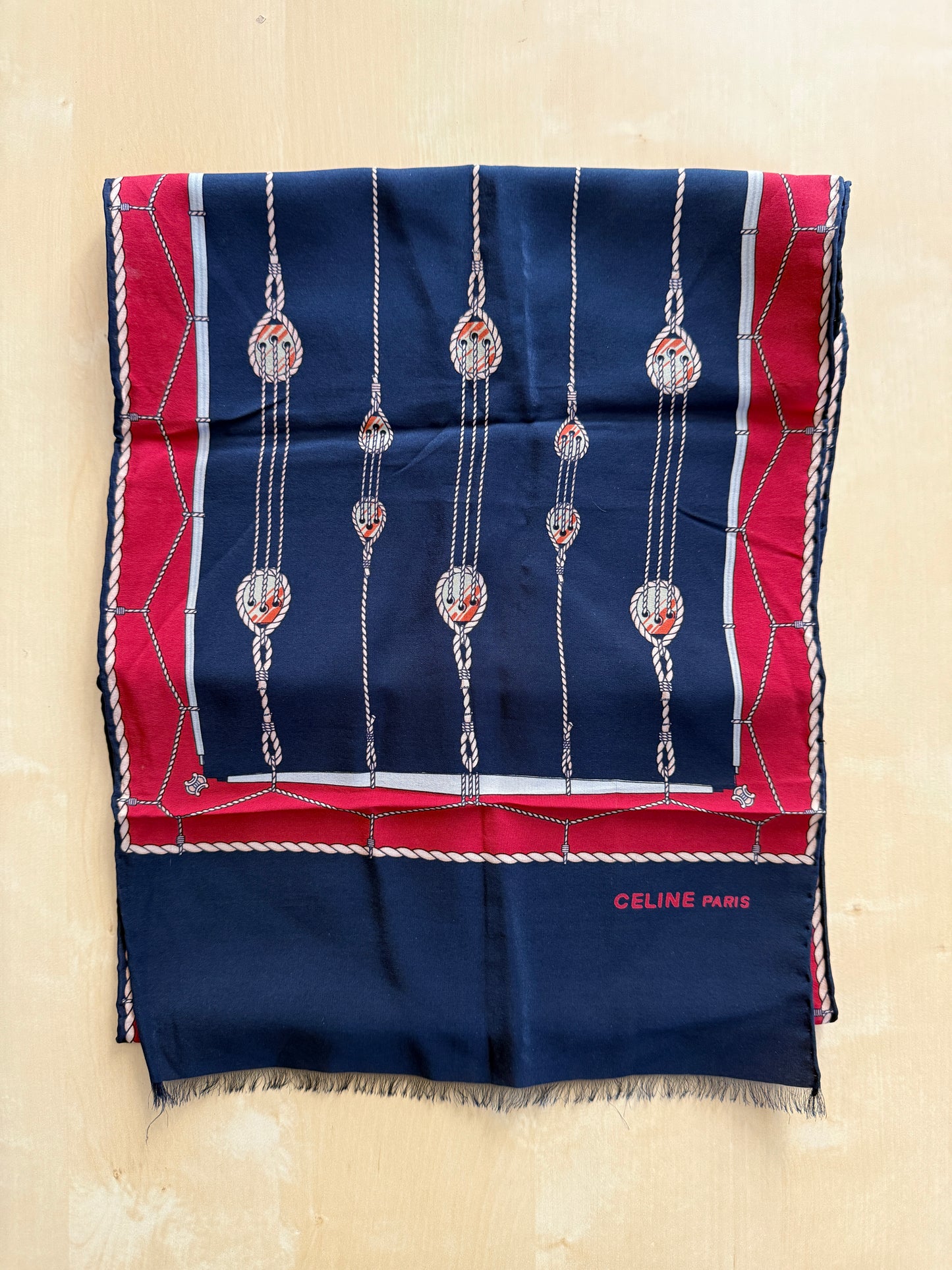 Sciarpa Céline vintage in seta