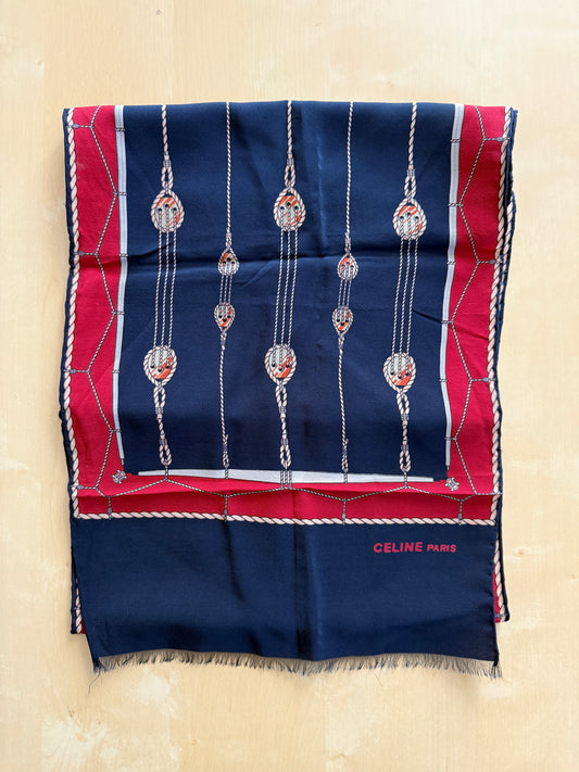 Sciarpa Céline vintage in seta
