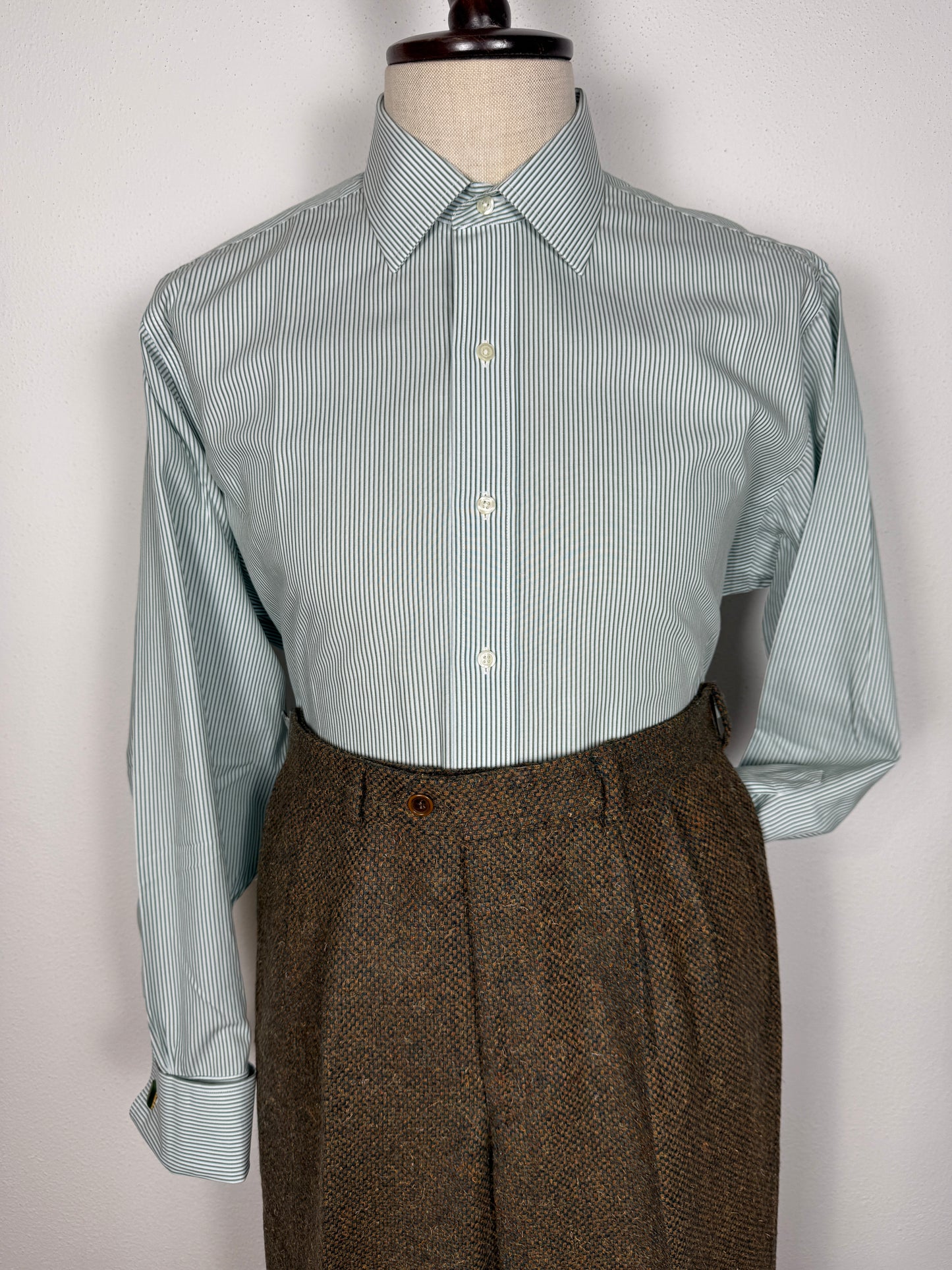 Camicia Brooks Brothers a righe con polsini da gemelli - tg. L collo 16 (42)