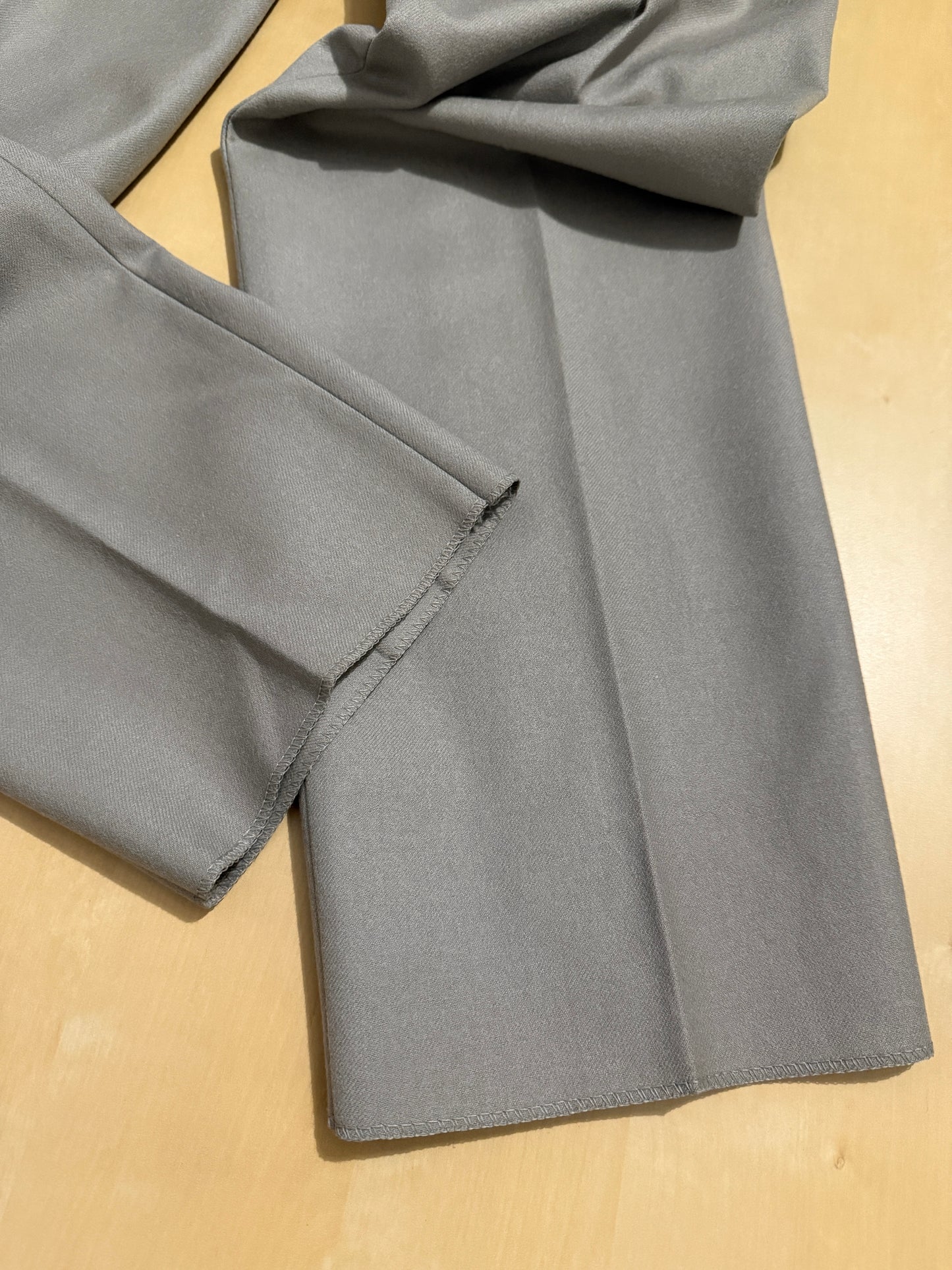 Pantalone in flanella anni ‘80 verde-grigio (NOS) - tg. 48